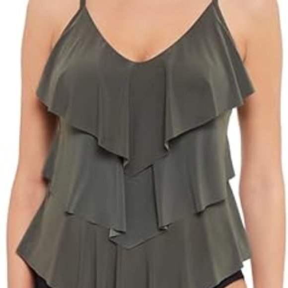 Women's Two Piece Swimsuit with Adjustable Strap and Front Flare - Picture 10 of 10